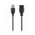Kabel USB Gembird Przedłużacz kabla USB 2.0 0.15m, czarny